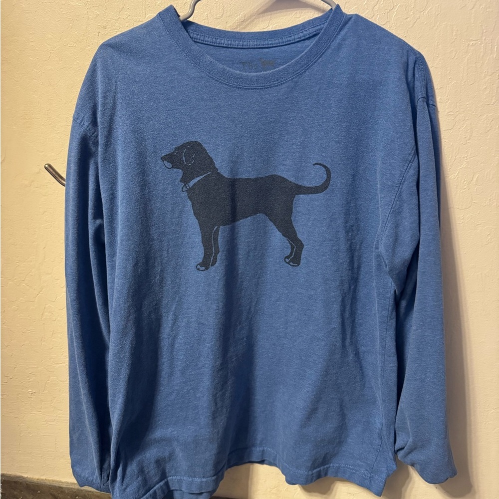 The Black Dog Blue Graphic Pullover
